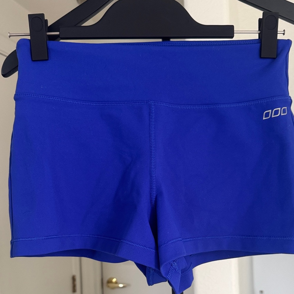 Lorna Jane Cobalt Blue High-Waist Bike Shorts